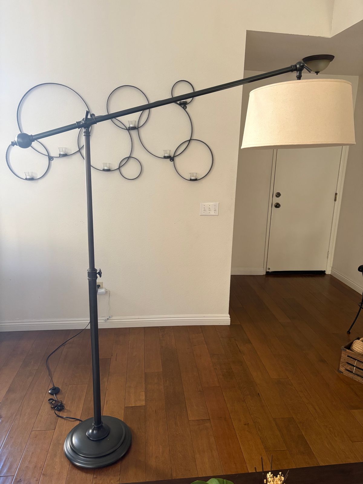 Adjustable Arm Floor Lamp with Shade