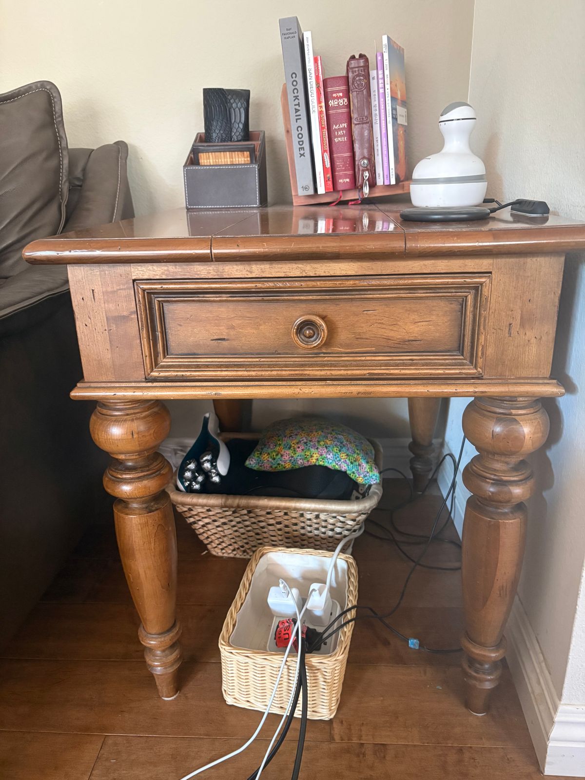 Ethan Allen Wood Side Table
