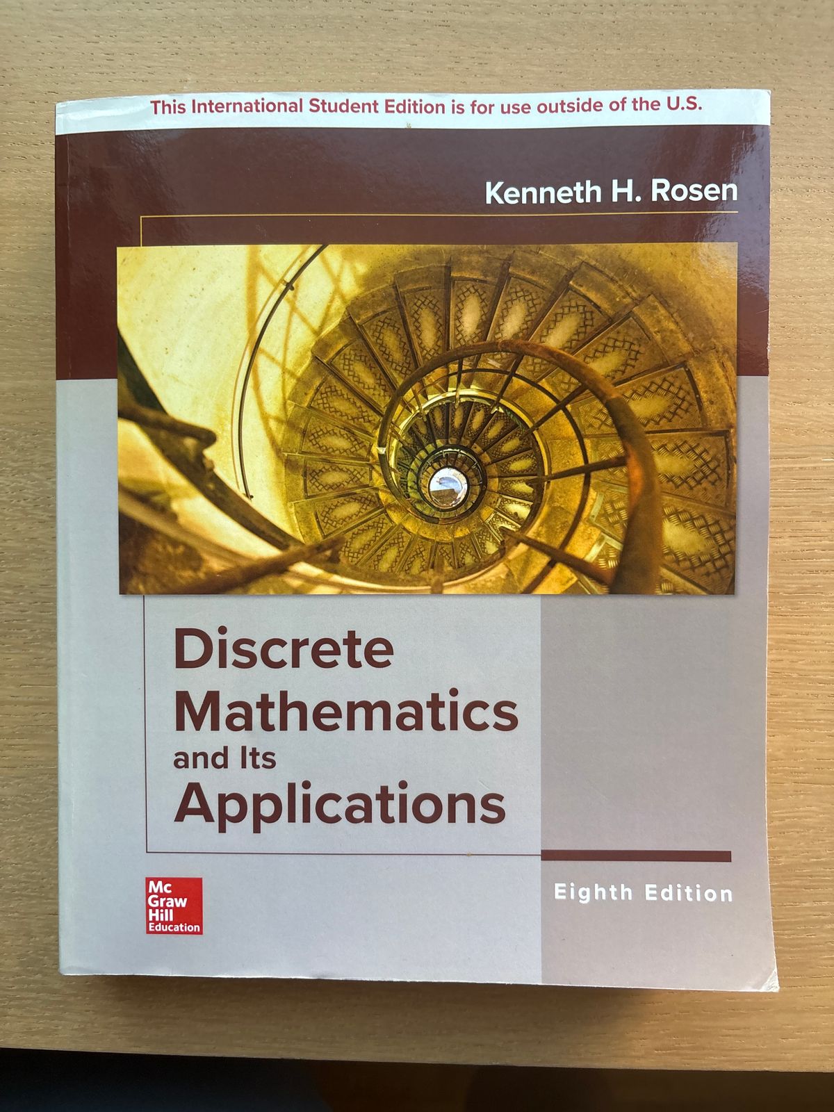 Discrete Mathematics and Its Applications by Kenneth H. Rosen, 8th Edition